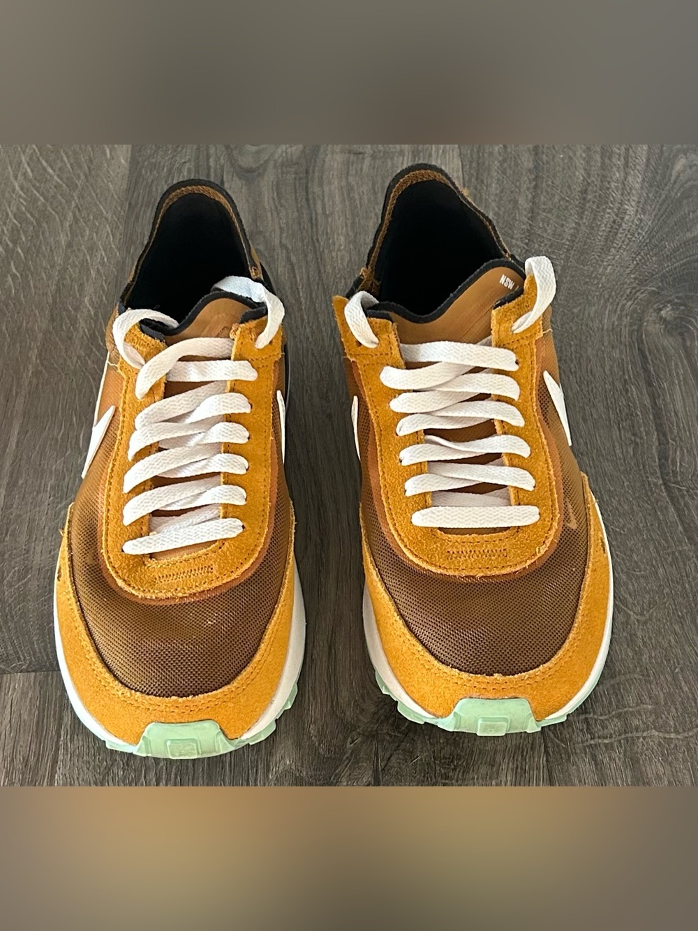 Women’s Nike Casual Suede & Mesh Runner in Mustard Brown
